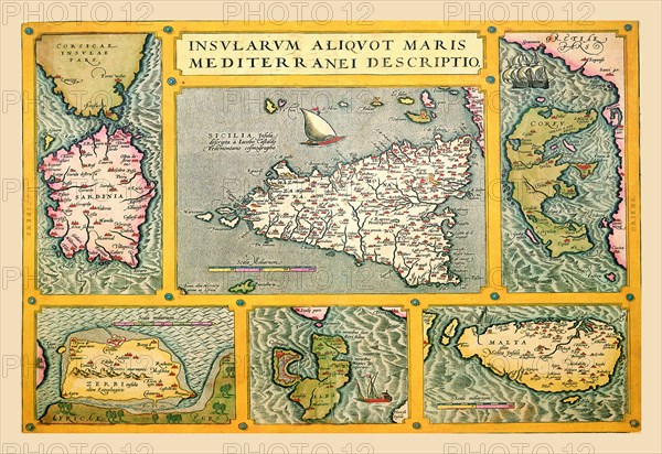 Maps of Italian Islands 1602