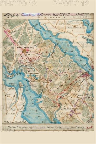 Williamsburg or Peninsular Campaign 1862