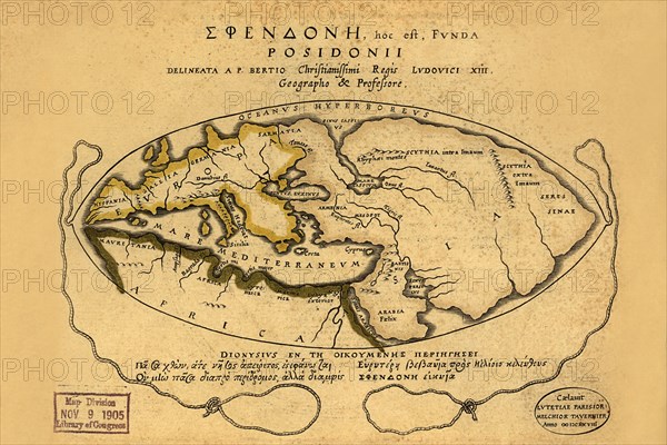 Dionysius in the world traveled by the Greeks  1630