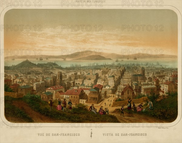 Vue de San Francisco; Sea Ports of America 1860 1860