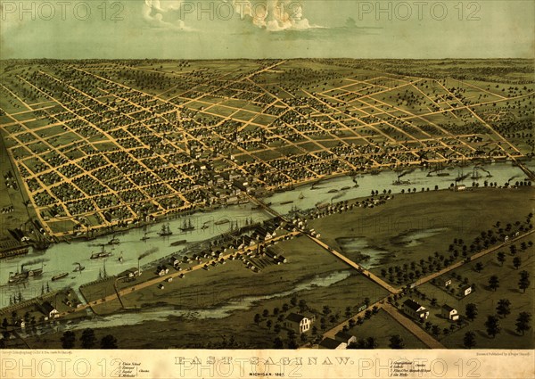 East Saginaw, Michigan, 1867  1867