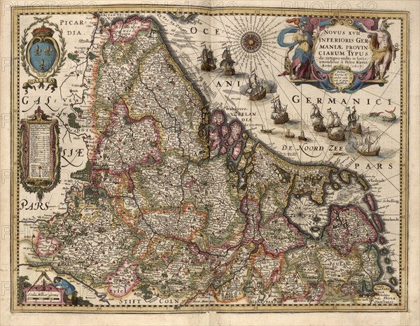 Map of Picardy, France 1622