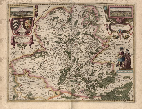 Maps of Hainot, Belgium 1622