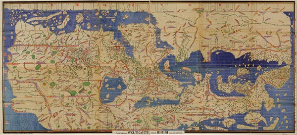 Arabic Map of the Mediterranean 1154