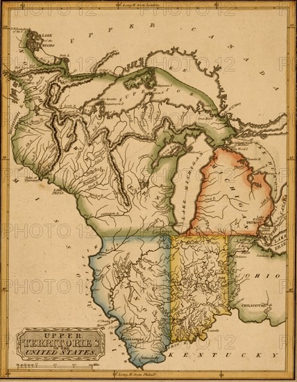Upper Territories of the United States - 1817