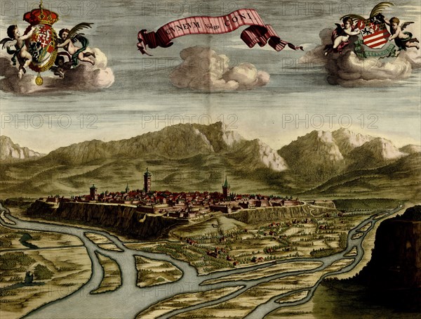 Cuneum or Cuneoin Italy - 1700 1700