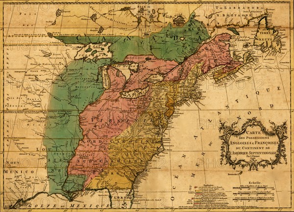 British & French Claims to North America - 1756 1756