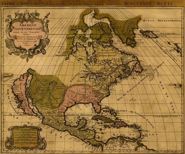 America Divided amongst Claimants - 1694 1694