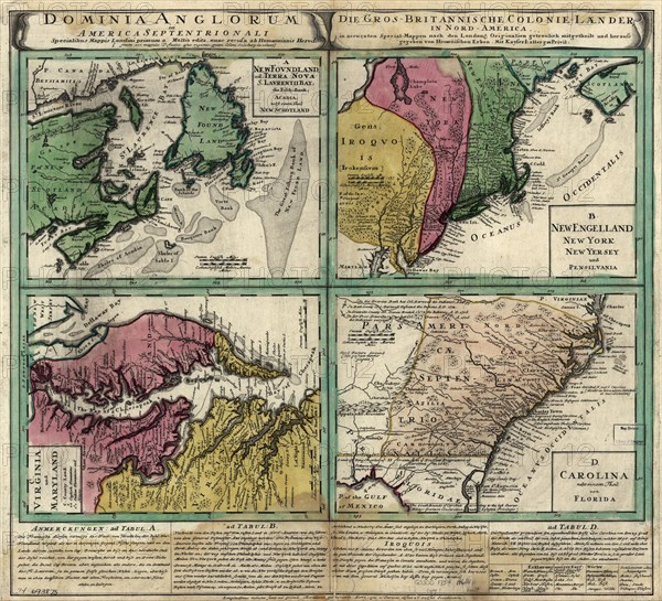 British Doinions in Norther America from New Foundland to Carolina -1770's 1770's