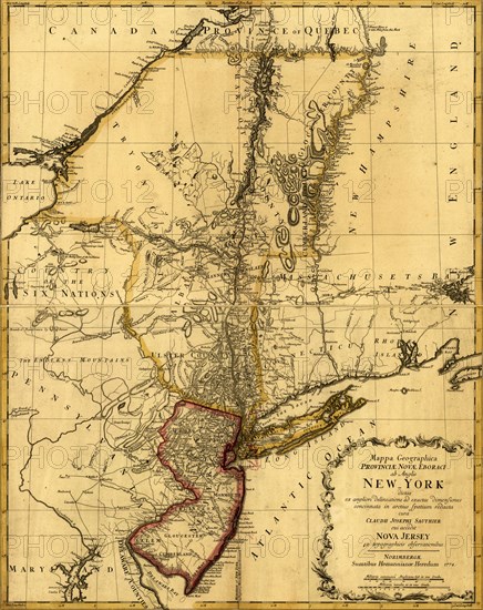 New York & New Jersey during the Revolution - 1778