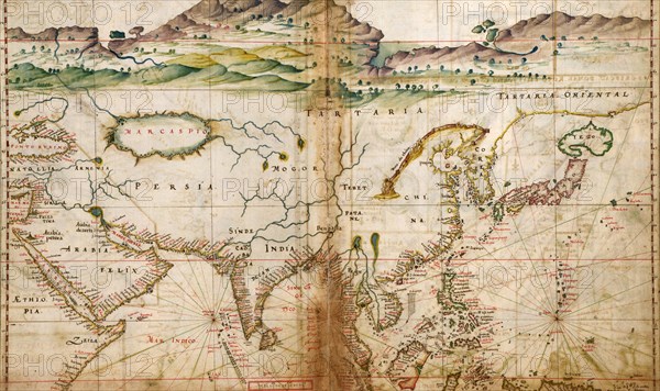 Asia - 1630 by the Portuguese 1630