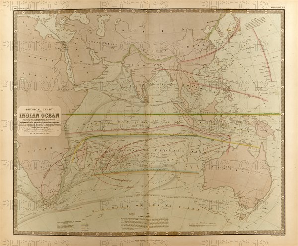 Currents in the Indian Ocean 1848