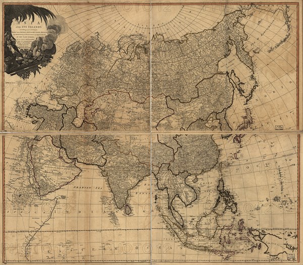 Asia and its islands according to D'Anville. 1799