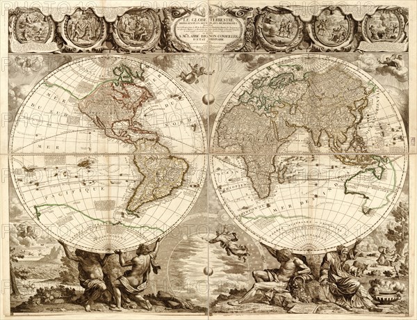 Globe in 1708 - World 1798
