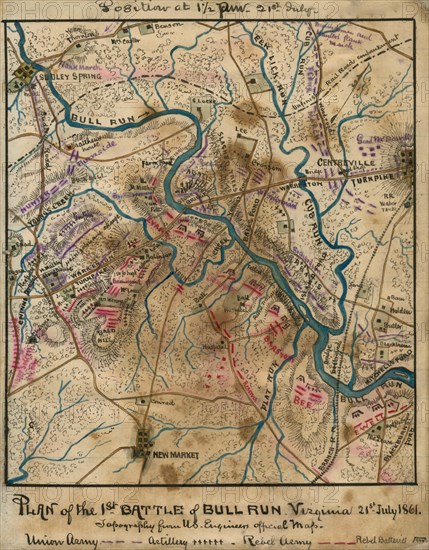 First Battle of Bull Run, Manassas 1861