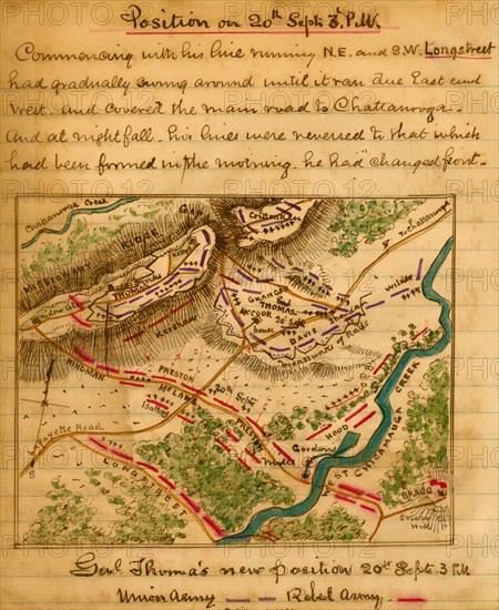 Chickamauga Defense in retreat 1863