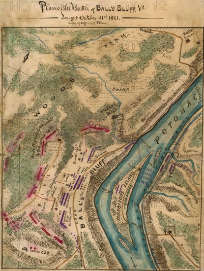 Battle of Ball's Bluff Va. Fought October 21st 1861. 1862