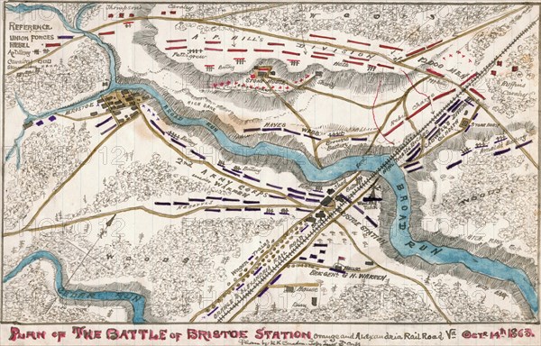 Battle of Bristoe Station, Orange and Alexandria Railroad, Va., October. 14th 1863. 1863