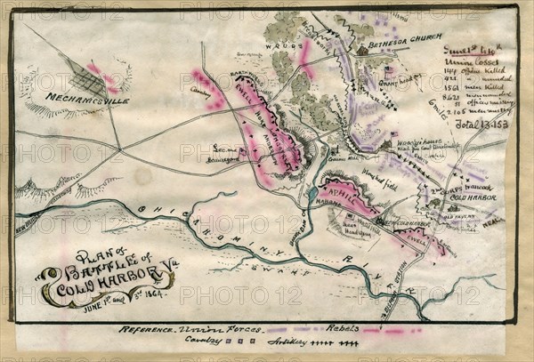 Battle of Cold Harbor, Va. : June 1st and 3rd 1864. 1864