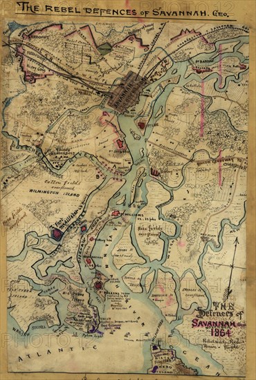 Defenses of Savannah, Georgia, November 1864. 1864