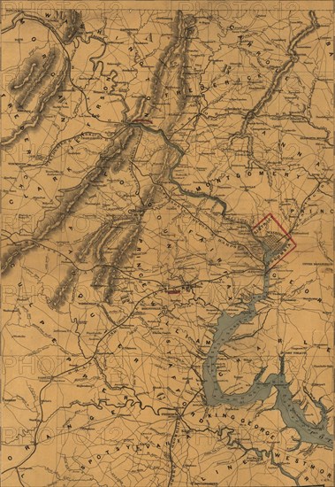 Washington and the seat of war on the Potomac. 1862