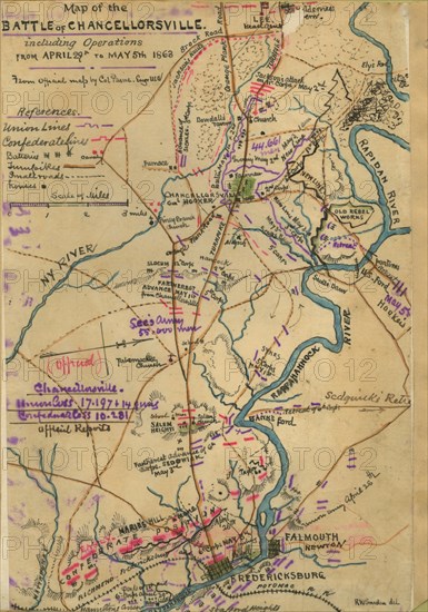 Battle of Chancellorsville, including operations from April 29th to May 5th, 1863. 1863