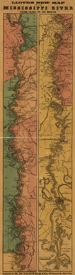 Mississippi River from Cairo to its mouth - 1863  1863