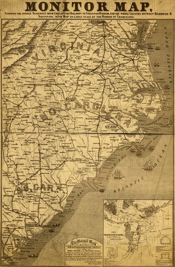 Eastern Seaboard in 1863 1863