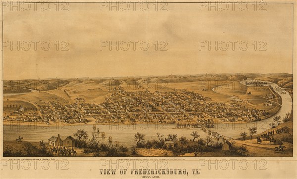 Fredericksburg aerial view - 1863 1863