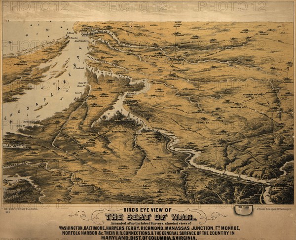 Middle Atlantic States as the seat of War - 1861 1861