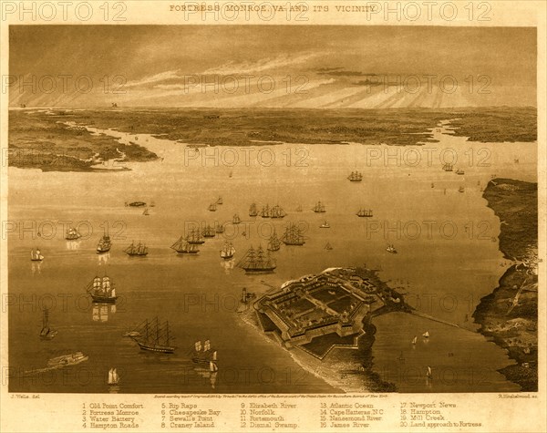 Fortress Monroe, Va. and its vicinity - 1862