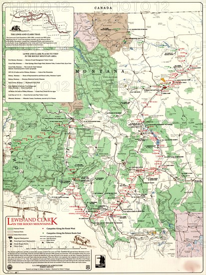 Lewis and Clark in the Rocky Mountains