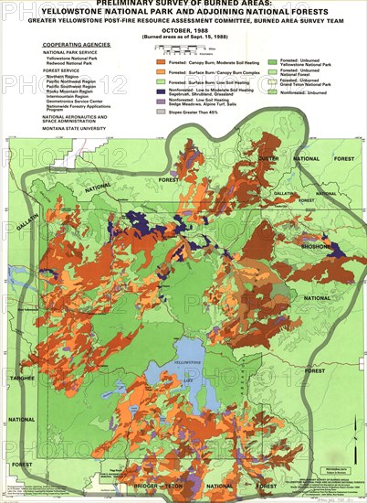 Fire Assessment - Yellowstone National Park - 1988 1988