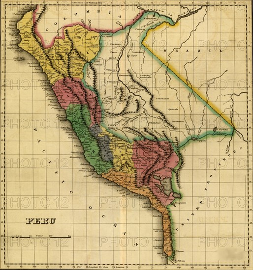 Historic Map of Peru - 1822 1822