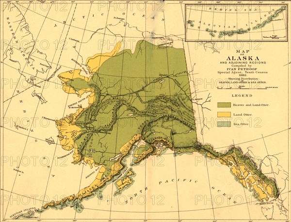 Beaver & Otters in Alaska - 1882 1882