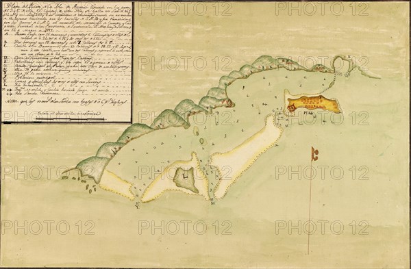 Honduras - 1782 - Port Royal harbor 1782