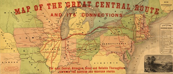 Great Central Route & Connections - 1855 1855