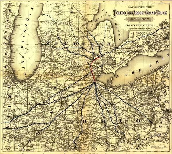 Toledo, Ann Arbor Grand Trunk Railway - 1881 1881