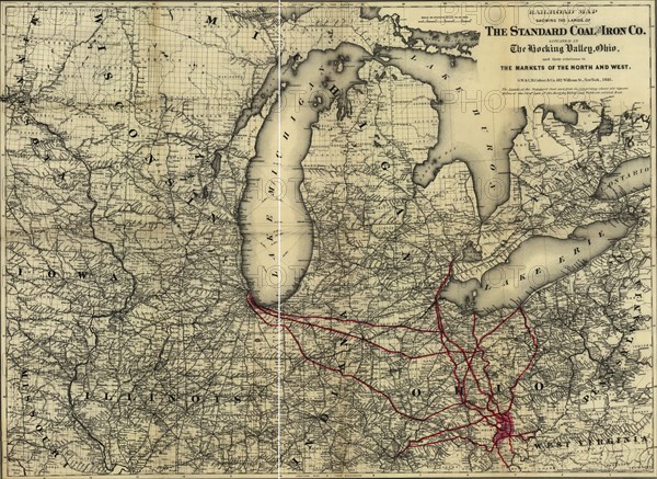 Standard Coal & Iron of Hocking Valley, Ohio - 1881 1881