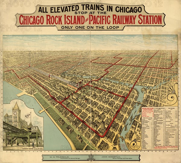 Chicago Rock Island & Pacific Railway Station - 1897 1897