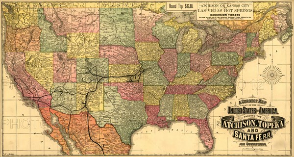 Atchison, Topeka, and Santa Fé R.R. - 1888 1888