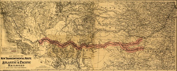 transcontinental route of the Atlantic & Pacific Railroad and its connections. 1883