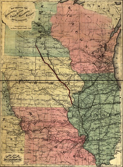 Burlington Cedar Rapids and Minnesota Railway - 1868 1868