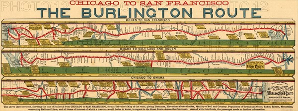 Chicago to San Francisco via the Burlington Route. 1879