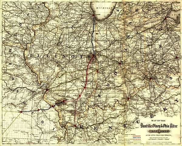 Danville, Olney & Ohio River Railroad - 1881 1881