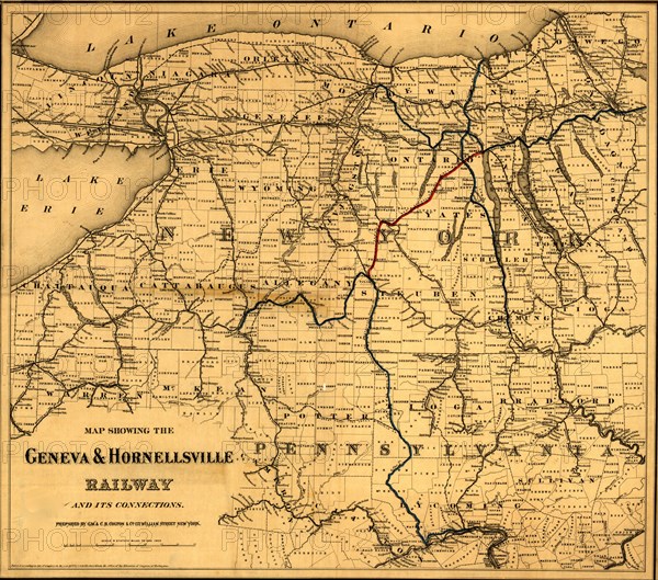 Geneva & Hornellsville Railroad - 1875 1875