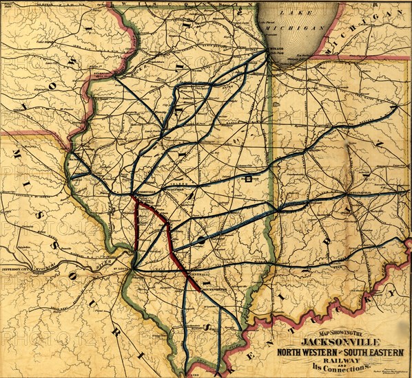 Jacksonville North Western and South Eastern Railway - 1855 1855