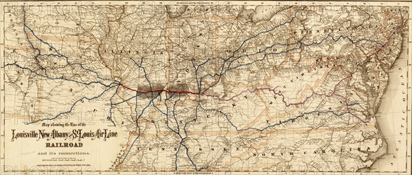 Louisville, New Albany, and St. Louis Air Line Railroad - 1872