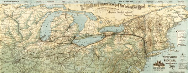 New York Central & Hudson River R.R across the North - 1893 1893
