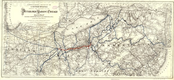 Pittsburgh Marion & Chicago - 1887 1887